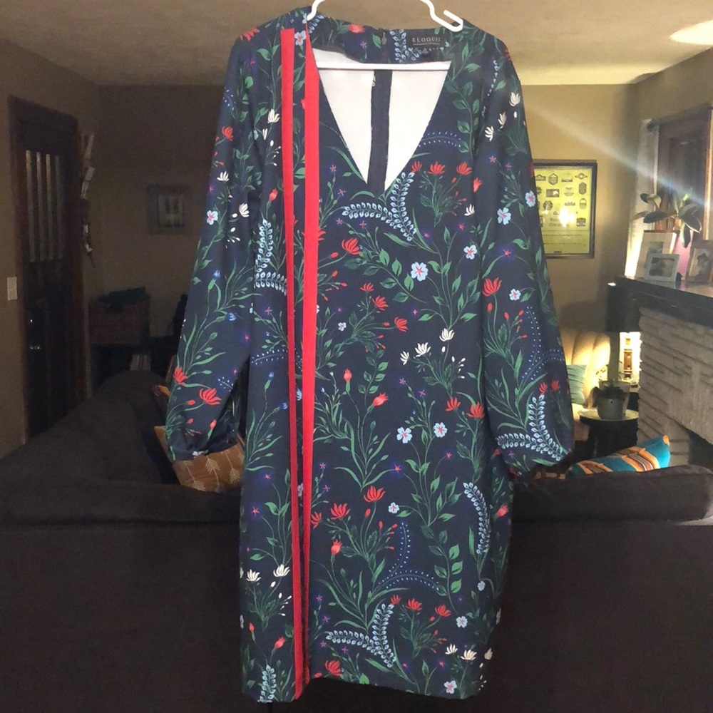 Long sleeve trendy dress